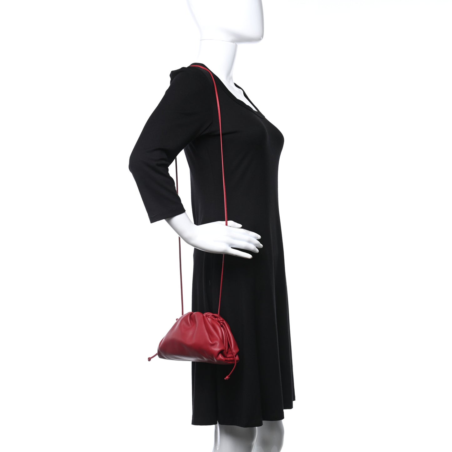 Butter Calfskin The Mini Pouch Dark Red