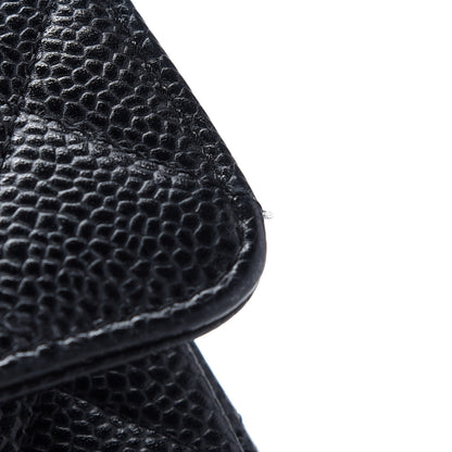 Chanel Caviar Quilted Medium Double Flap Black 10 of 13
