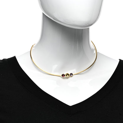 Marco Bicego 18K Yellow Gold Amethyst Citrine Rubellite Jaipur Collar Necklace 2 of 4