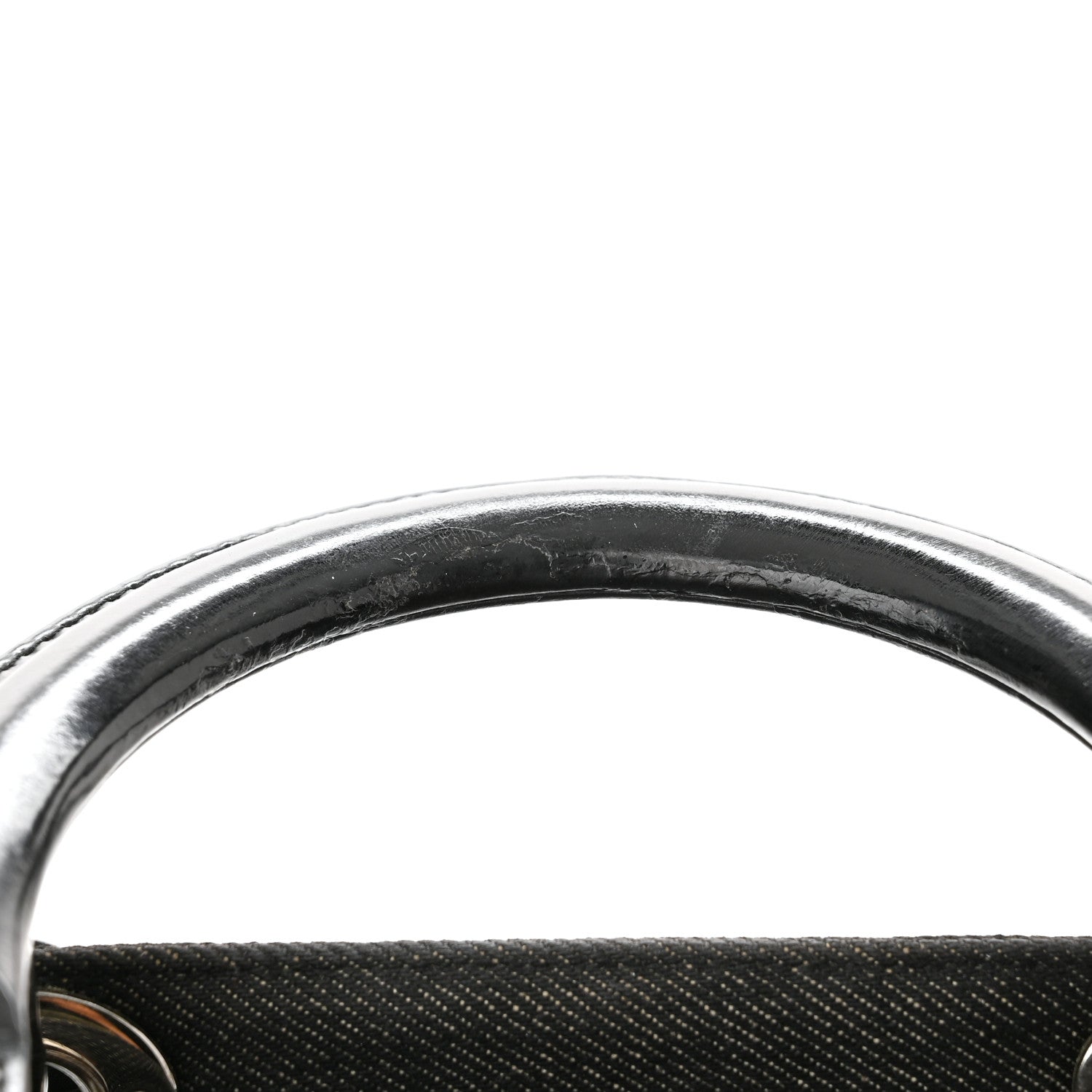 Christian Dior Denim Cannage Large Lady Dior Black 12 of 13
