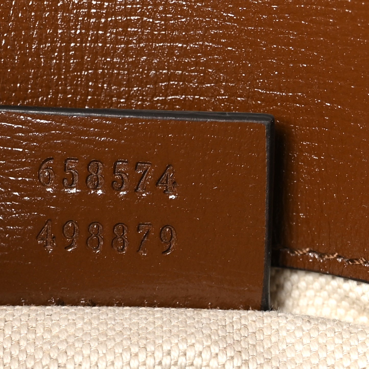 GG Supreme Monogram Web Mini Horsebit 1955 Shoulder Bag Beige Brown Sugar