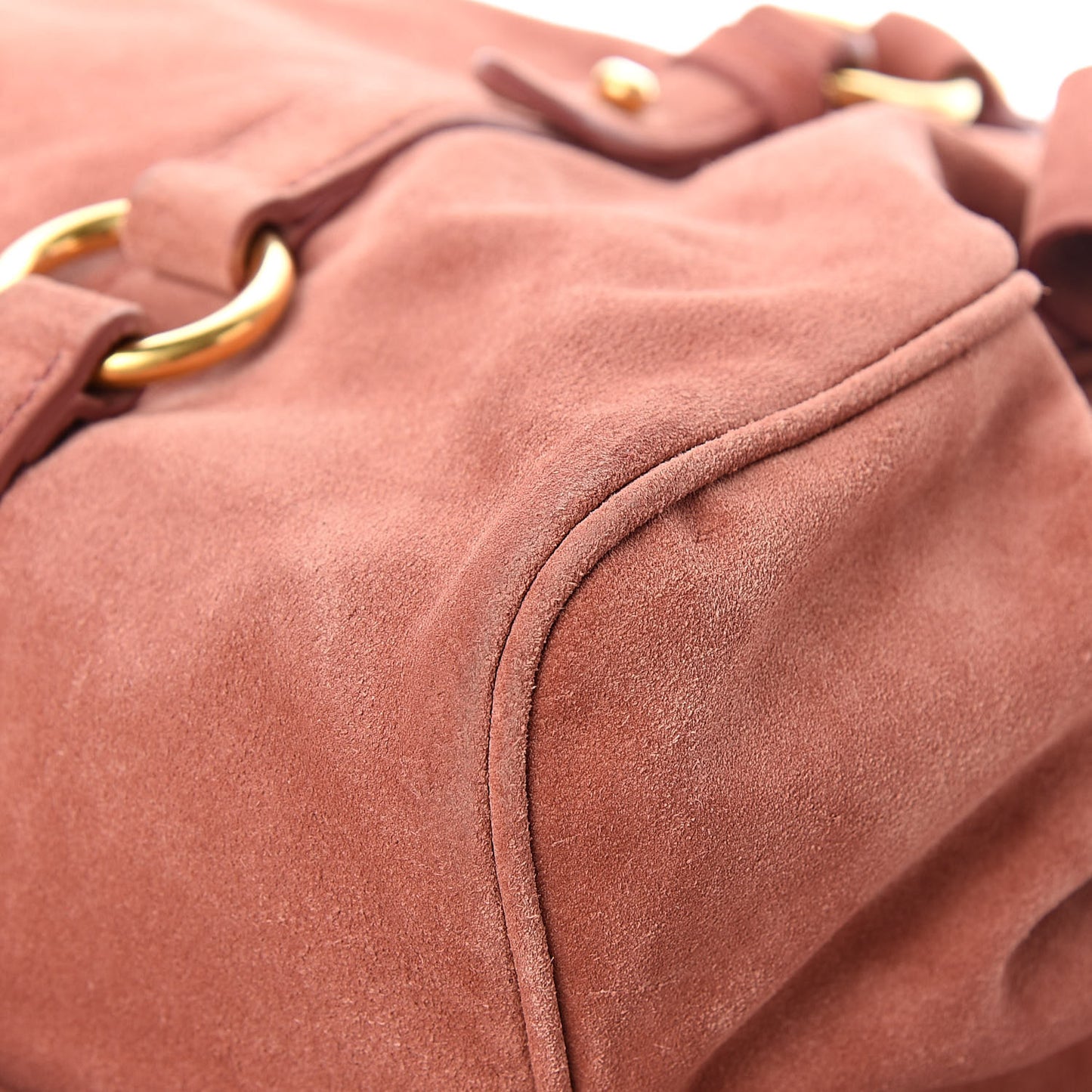Suede Lux Small Bow Bag Antico