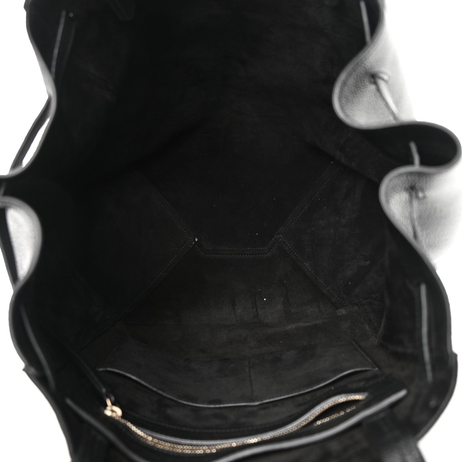 Celine Soft Grained Calfskin Medium Belt Cabas Phantom Black 5 of 11
