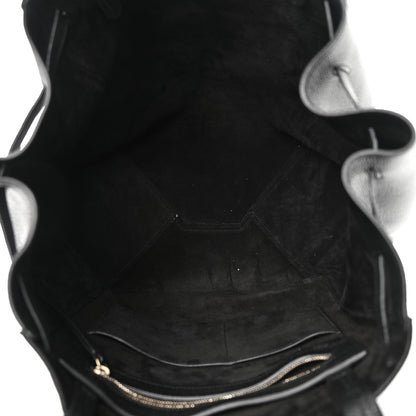Celine Soft Grained Calfskin Medium Belt Cabas Phantom Black 5 of 11