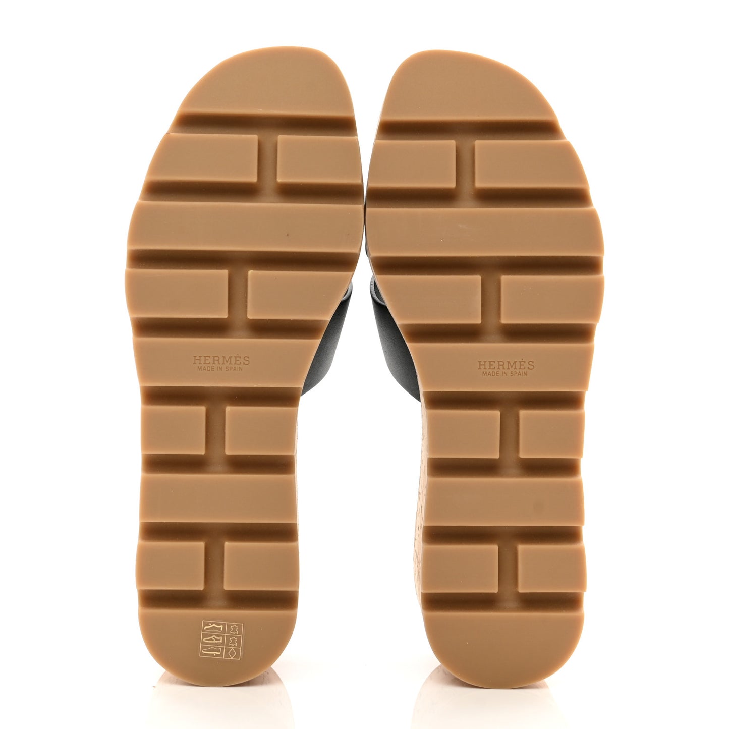 Calfskin Cork Eze 30 Sandals 38 Black