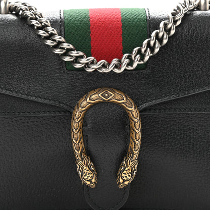 Gucci Calfskin Web Mini Dionysus Shoulder Bag Black 8 of 13
