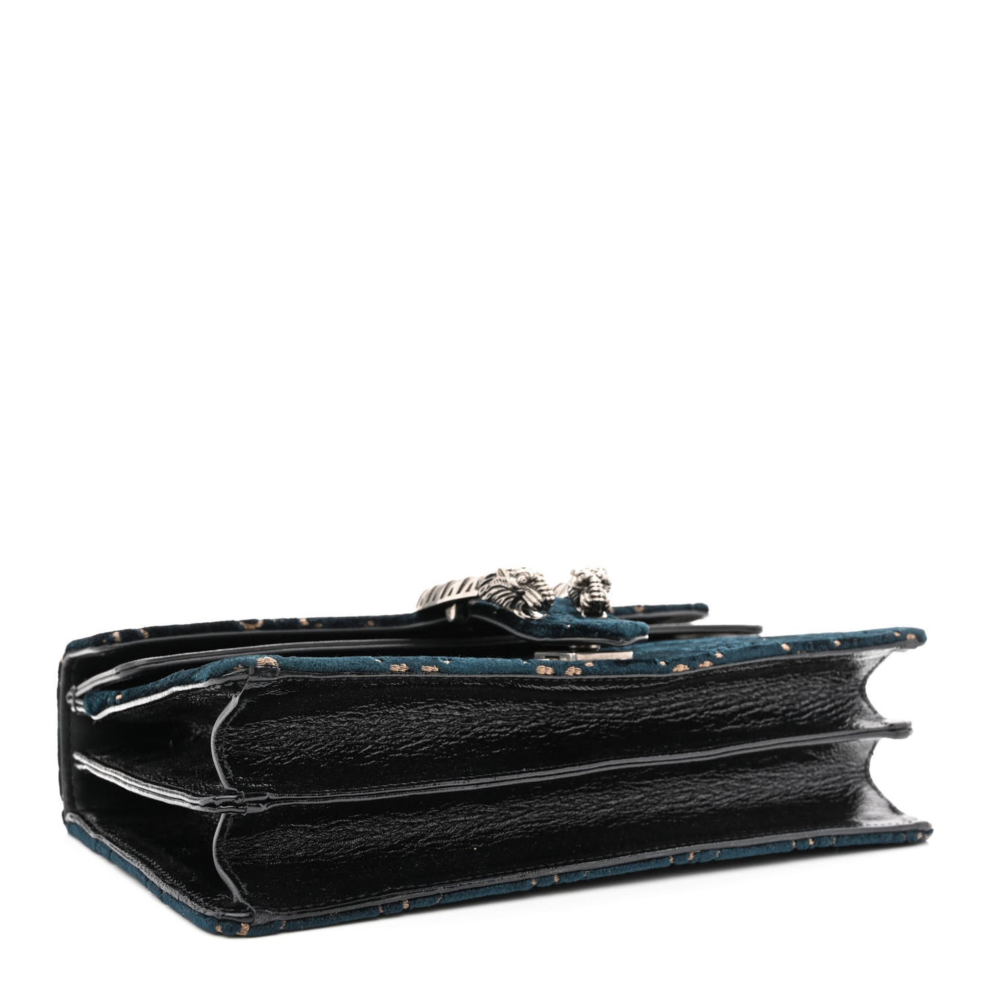 Velvet Skipper GG Monogram Small Dionysus Shoulder Bag Blue Beige Black