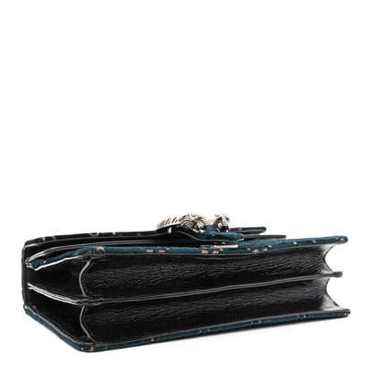 Gucci Velvet Skipper GG Monogram Small Dionysus Shoulder Bag Blue Beige Black 4 of 13