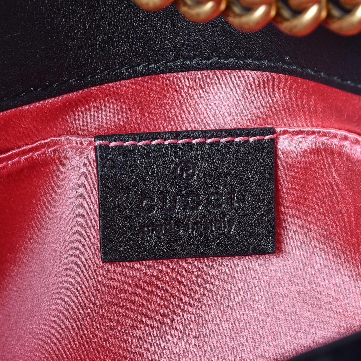 Velvet Matelasse Mini GG Marmont Shoulder Bag Black