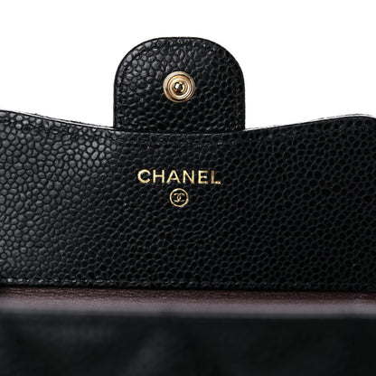 Chanel Caviar Quilted Compact Flap Wallet Black 6 of 10