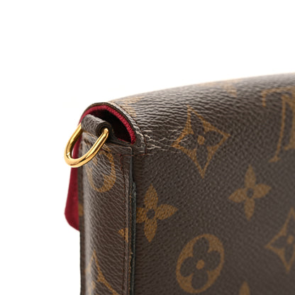 Louis Vuitton Monogram Pochette Felicie Chain Wallet Fuchsia 17 of 17