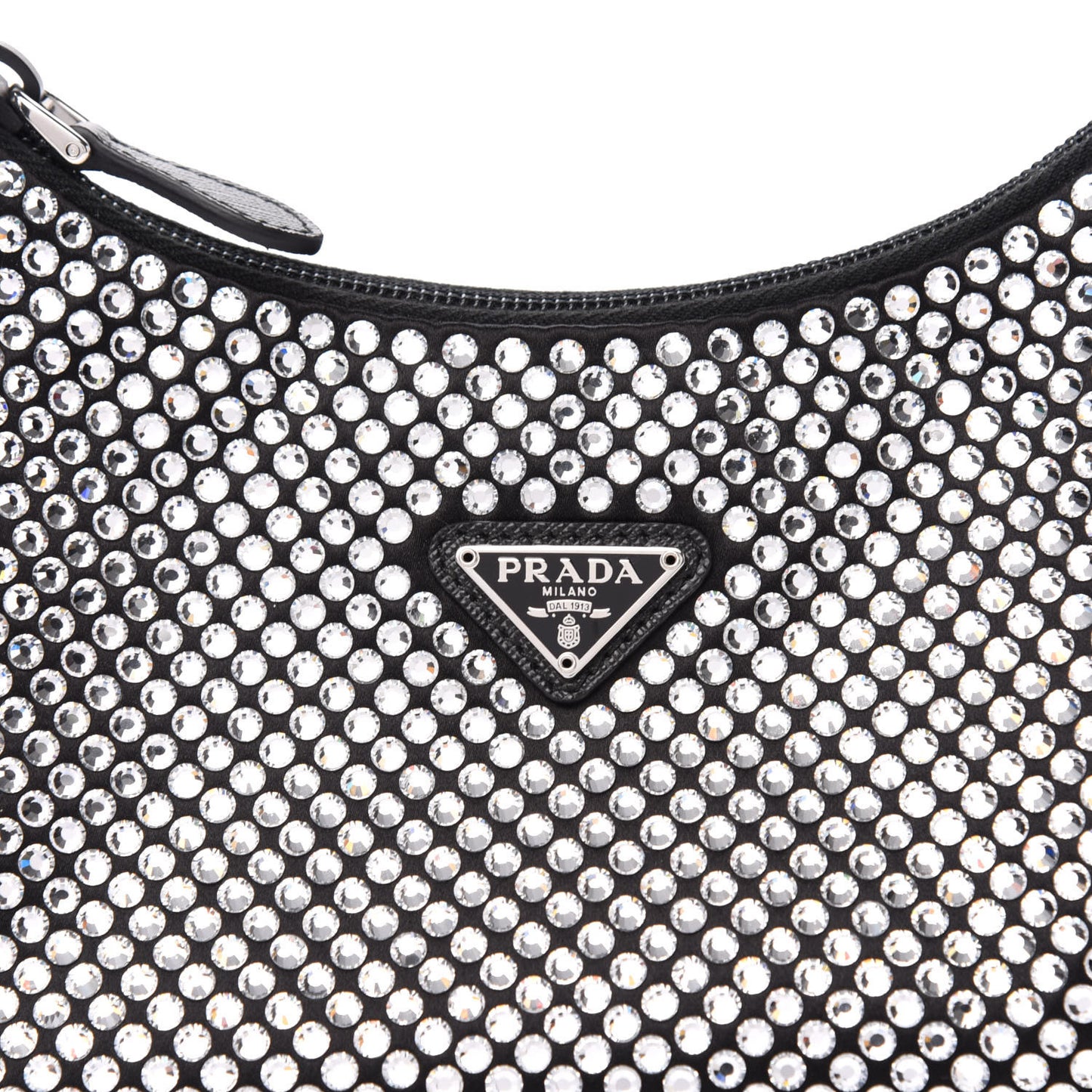Satin Crystal Mini Re-Edition 2000 Bag Cristal