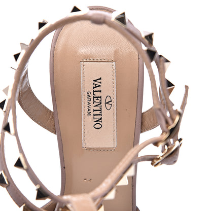 Valentino Garavani Patent Rockstud Ankle Strap 65mm Pumps 37 Poudre 7 of 8