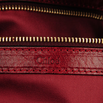 Chloe Lambskin Heloise Hobo Red 2 of 12