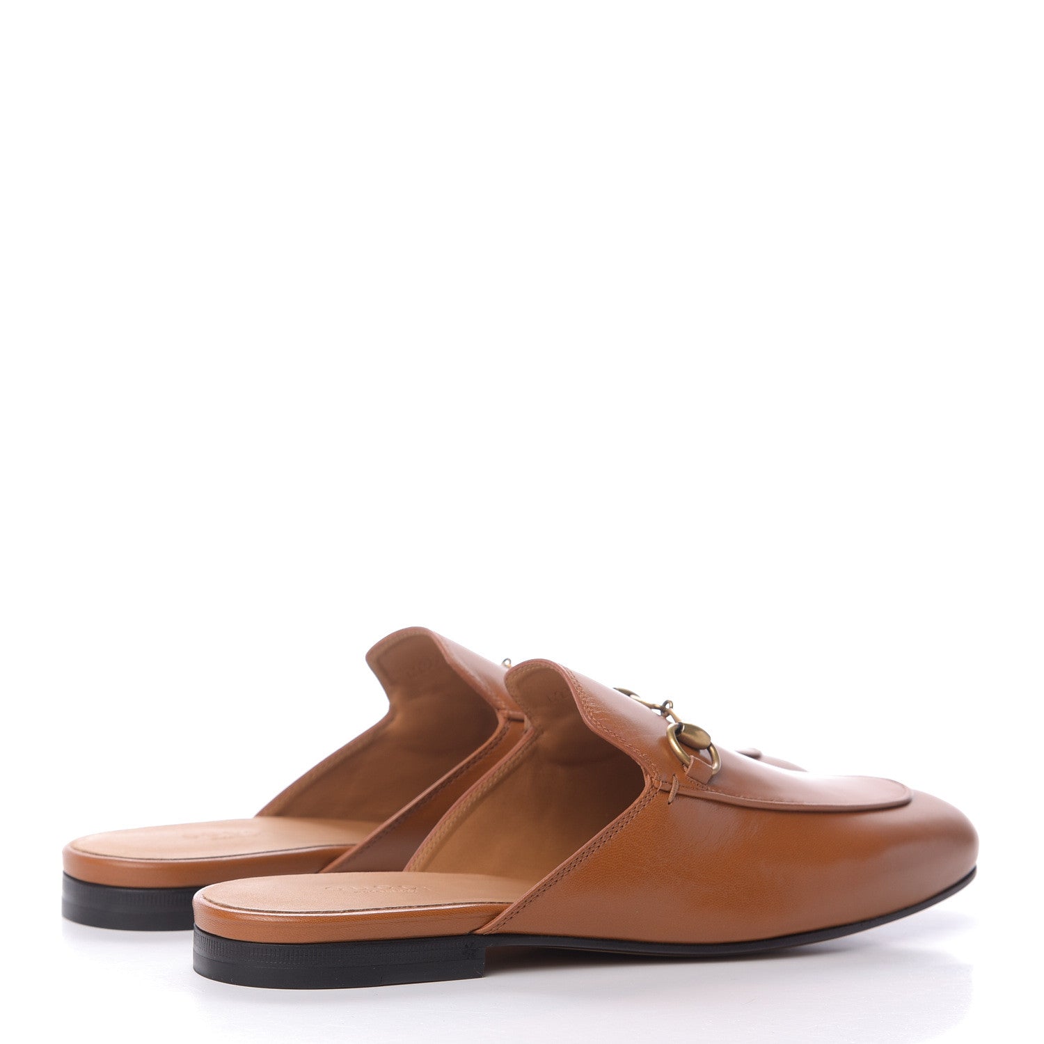 Gucci Malaga Kid Womens Princetown Slippers 38 Cognac 4 of 9