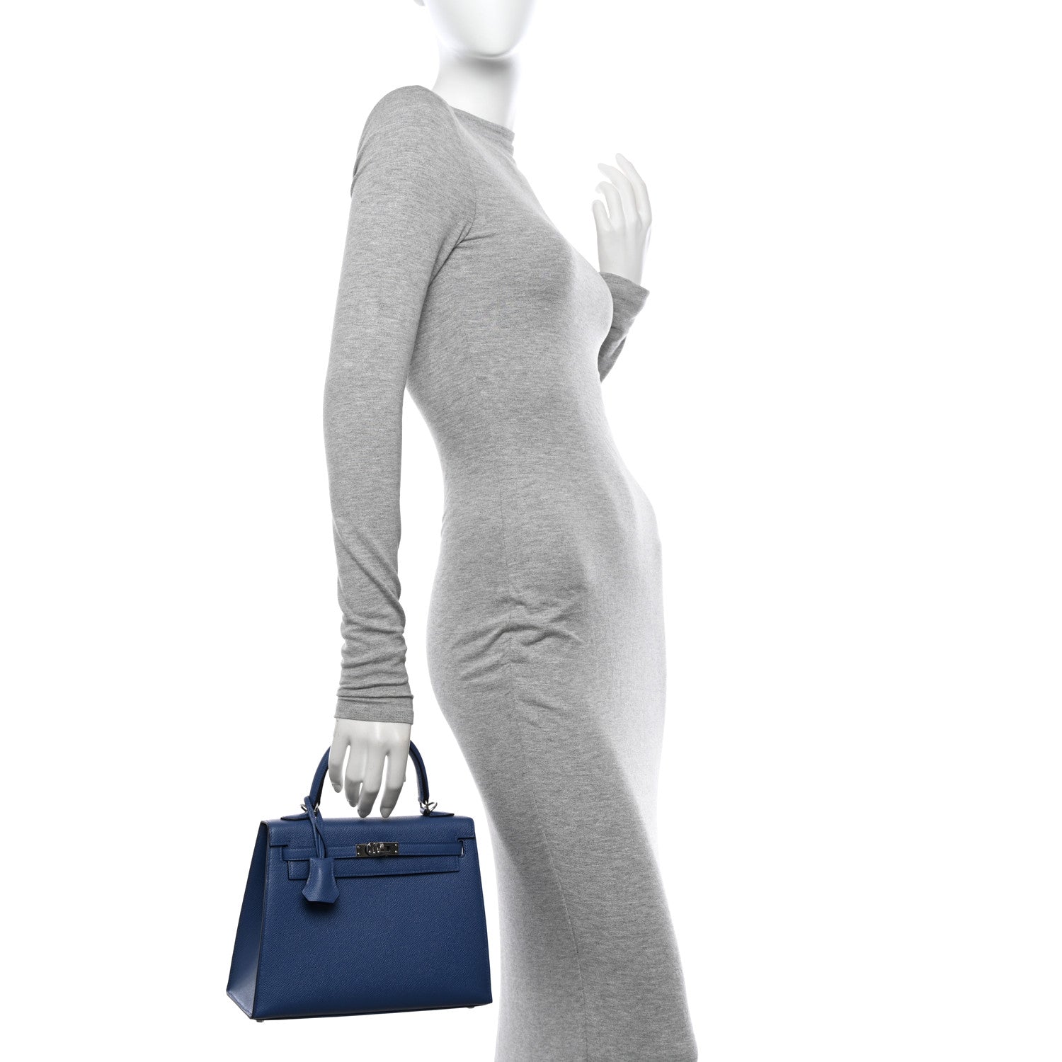Hermes Epsom Kelly Sellier 25 Bleu Brighton 2 of 11