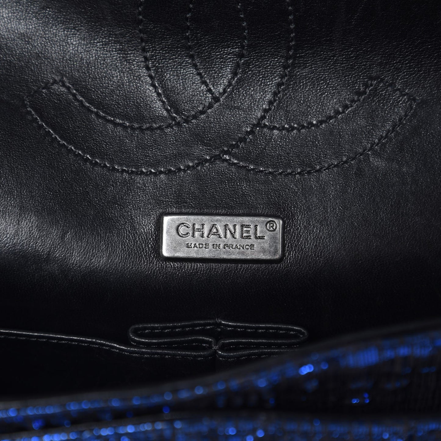 Metallic Python Quilted 2.55 Reissue 226 Flap Blue
