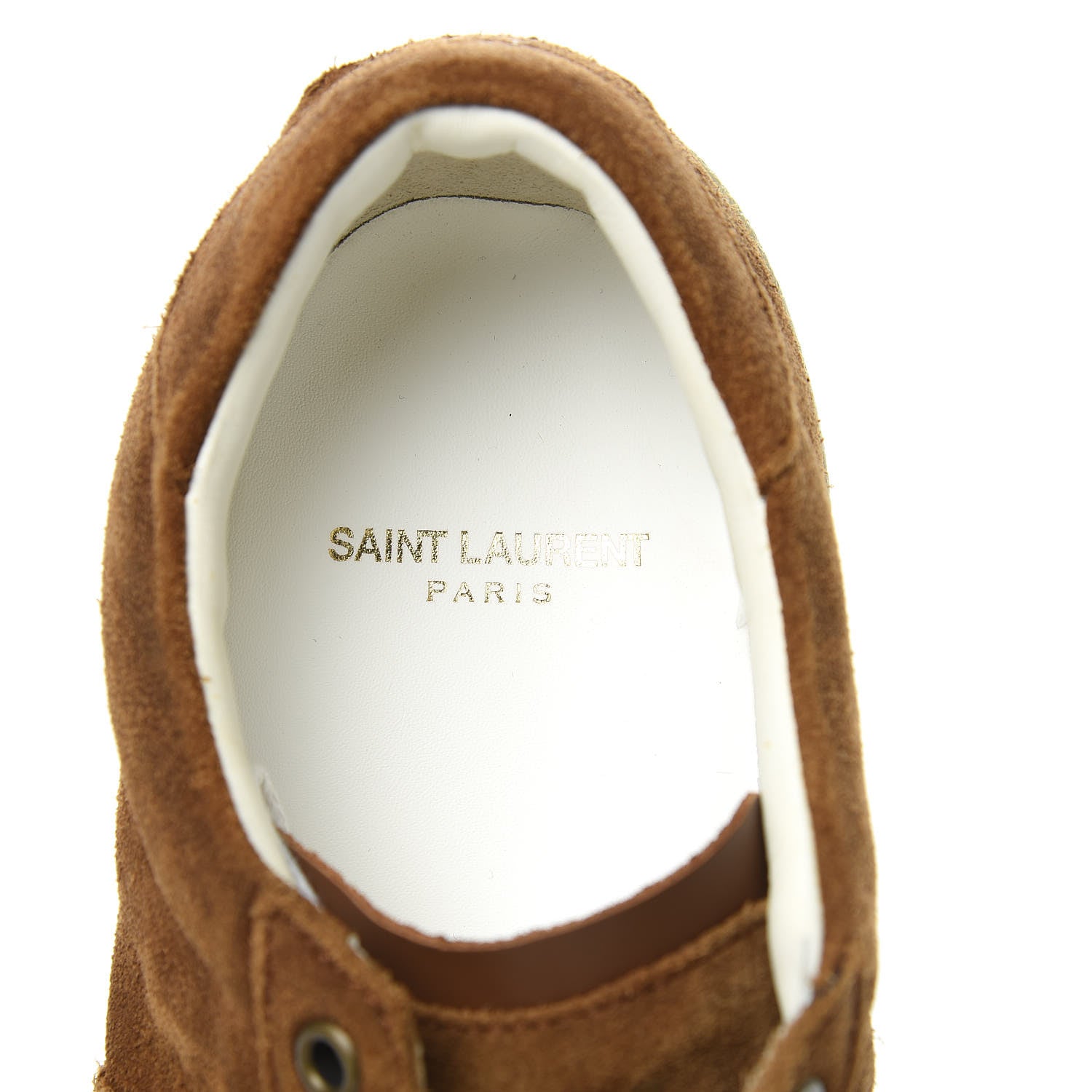 Saint Laurent Suede Mens Soho Court Classic Sneakers 39 Brown 7 of 11