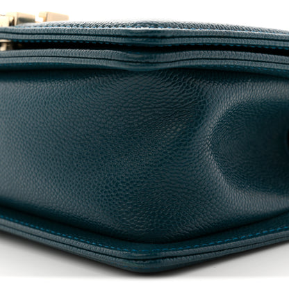 Chanel Caviar Quilted Small Boy Flap Dark Blue 10 of 11