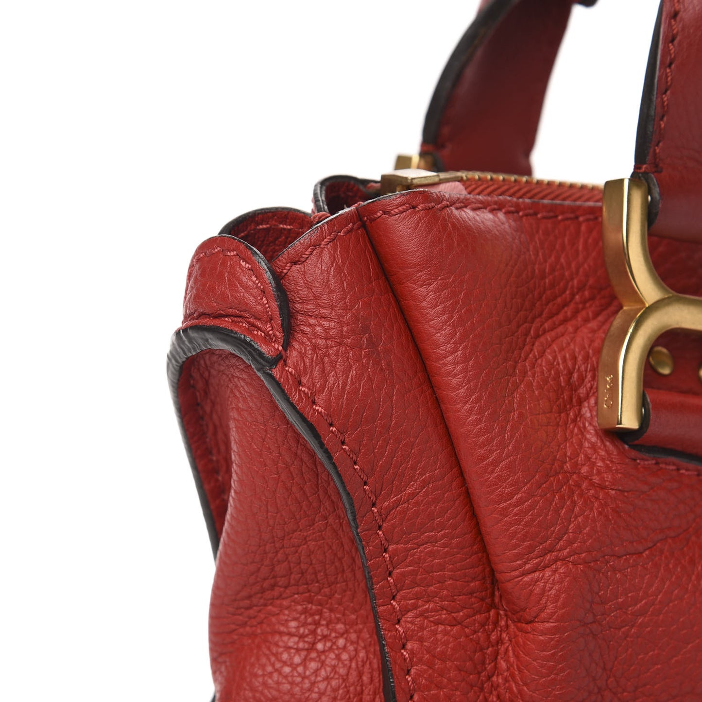 Calfskin Medium Marcie Satchel Red