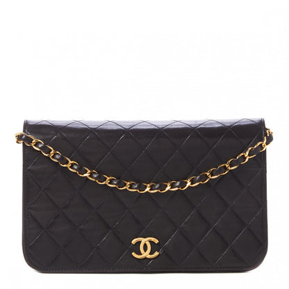 Chanel Lambskin Quilted Small Single Flap Black 1 of 9