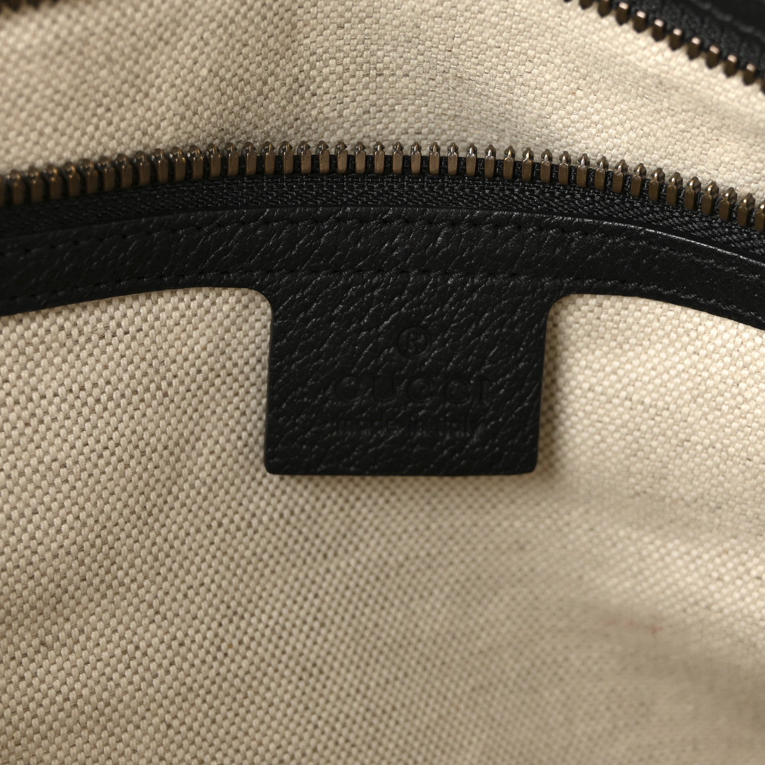Gucci Suede Daino Textured Dollar Calfskin Web Medium Duffle Bag Black 6 of 10