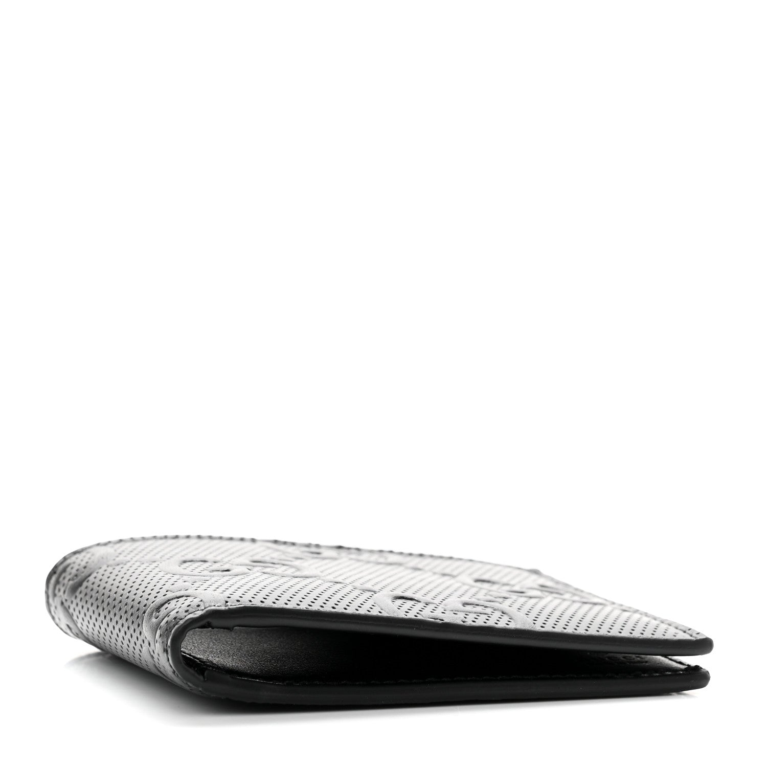 Gucci Calfskin GG Tennis Embossed Bi-Fold Wallet Black 4 of 6