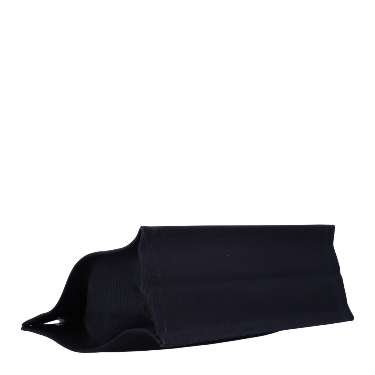 Saint Laurent Linen Calfskin Rive Gauche Tote Navy 4 of 10