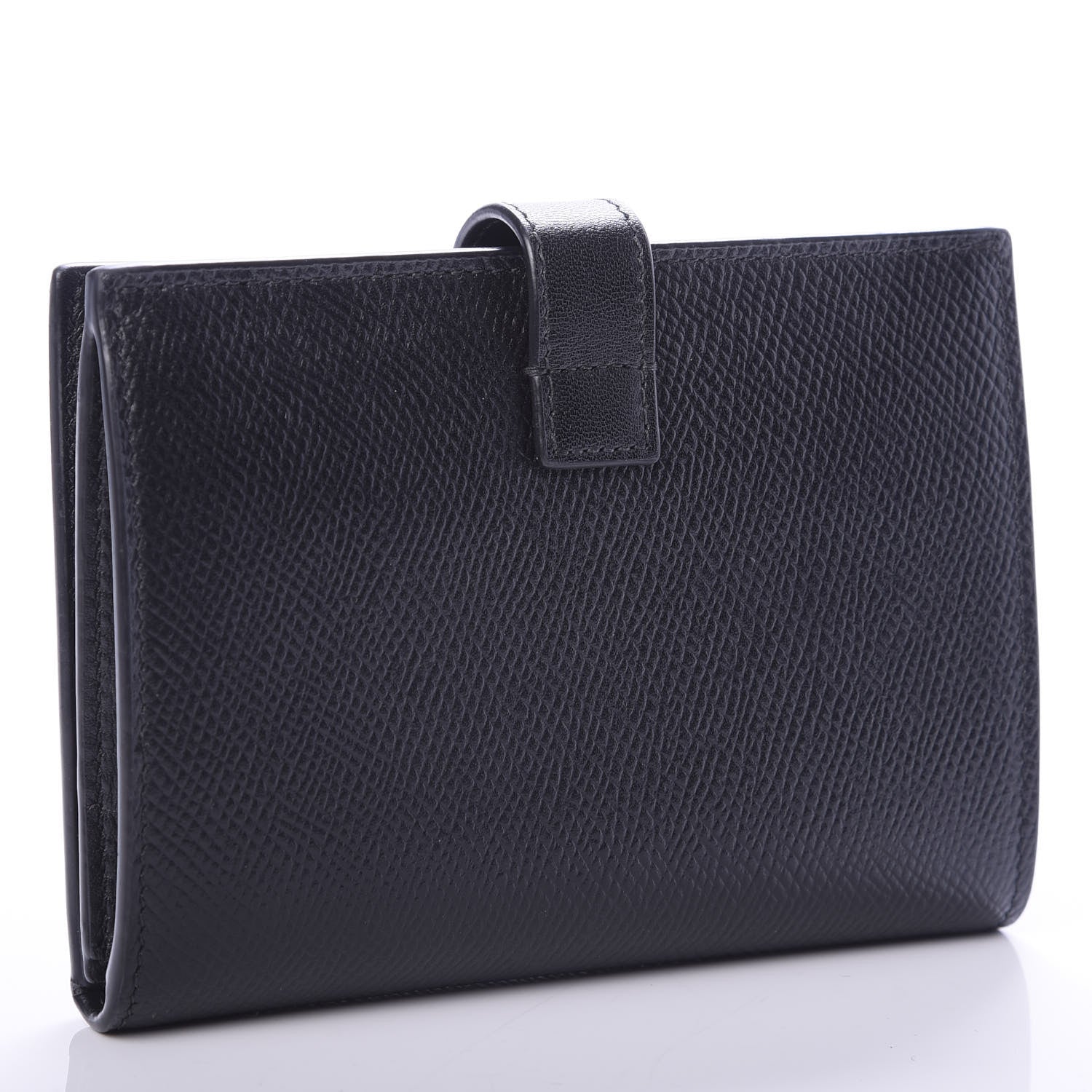 Celine Grained Calfskin Medium Multifunction Strap Wallet Black 3 of 7