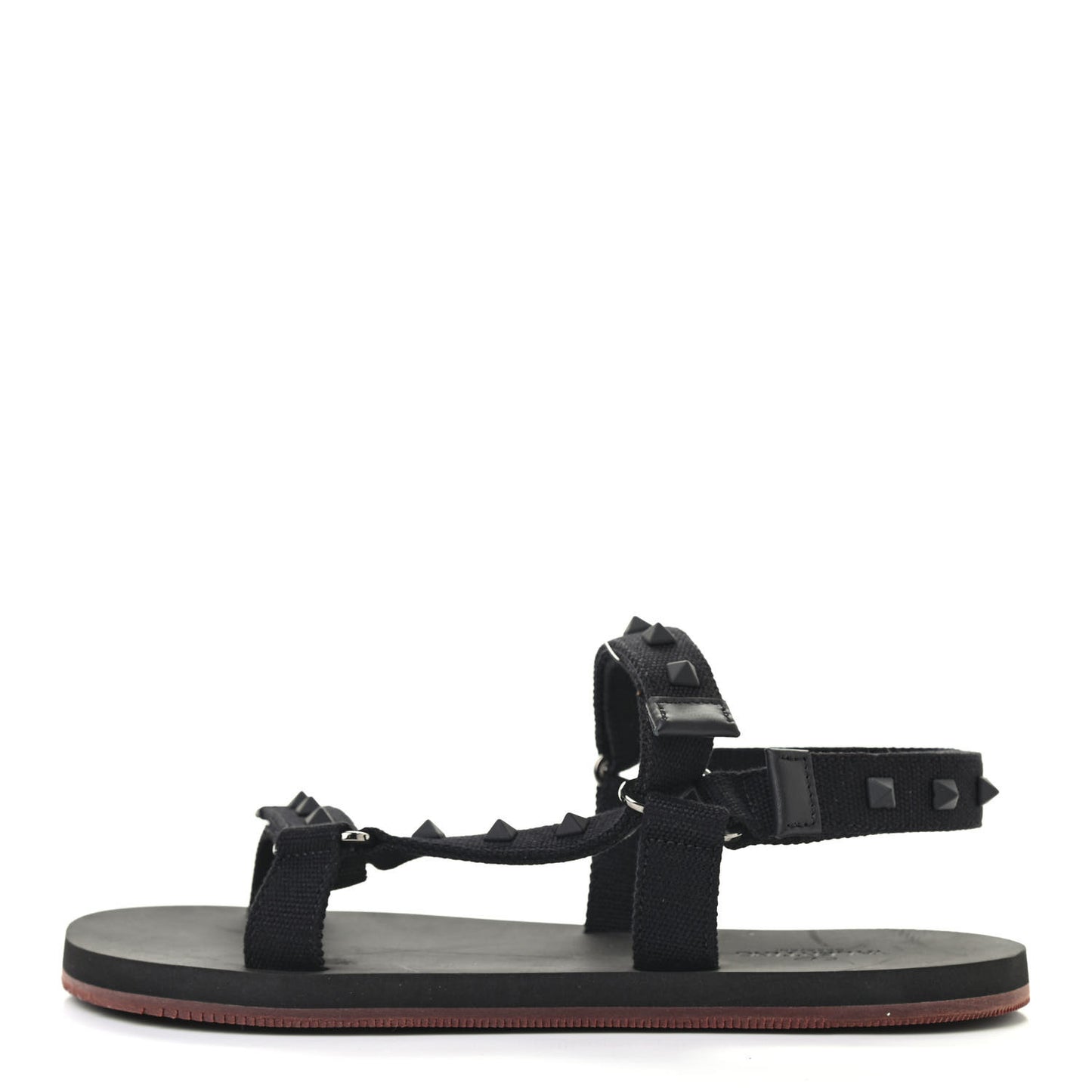 Nylon Rockstud Velcro Sandals 39 Black