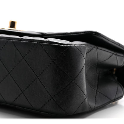 Chanel Lambskin Quilted Mini Rectangular Flap Black 10 of 11