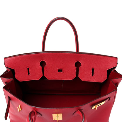 Hermes Epsom Birkin 40 Rouge Vif 16 of 51