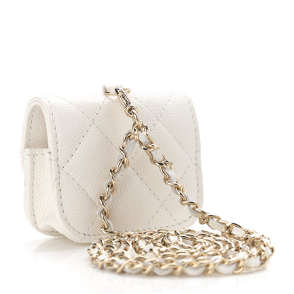 Chanel Caviar Quilted Airpods Pro Case White 2 of 8