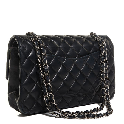Chanel Lambskin Quilted Medium Double Flap Black 3 of 8