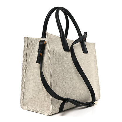 Versace Canvas Calfskin La Medusa Small Tote Bag Beige 3 of 9