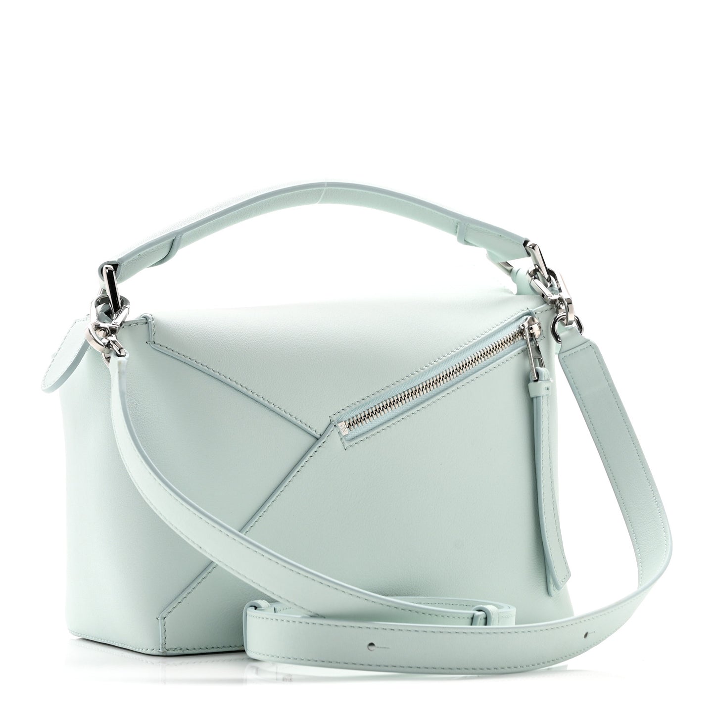 Calfskin Small Puzzle Edge Bag Frozen