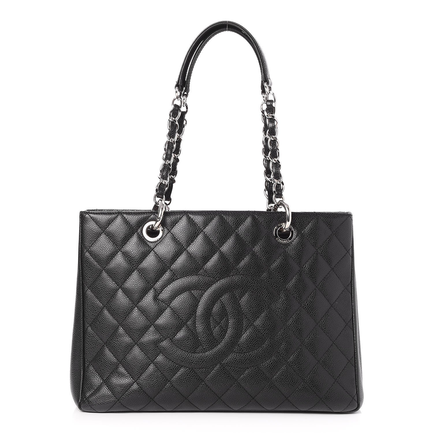 Chanel Caviar Quilted Grand Shopping Tote GST Black 1 of 7