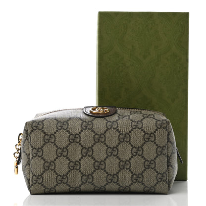 Gucci Soft GG Supreme Monogram Calfskin Medium Ophidia Cosmetic Case Beige Ebony New Acero 8 of 8