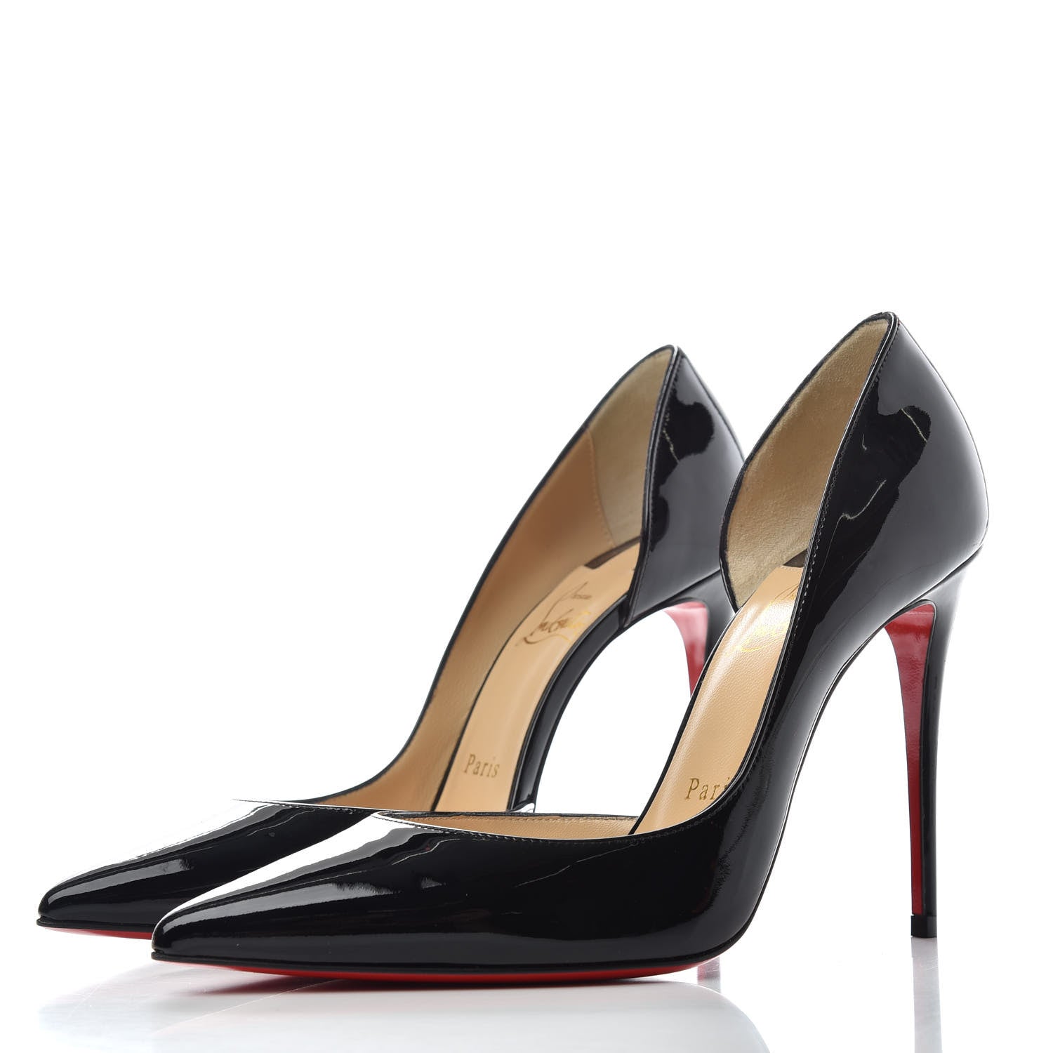 Christian Louboutin Patent Iriza 100 Pumps 37 Black 3 of 9