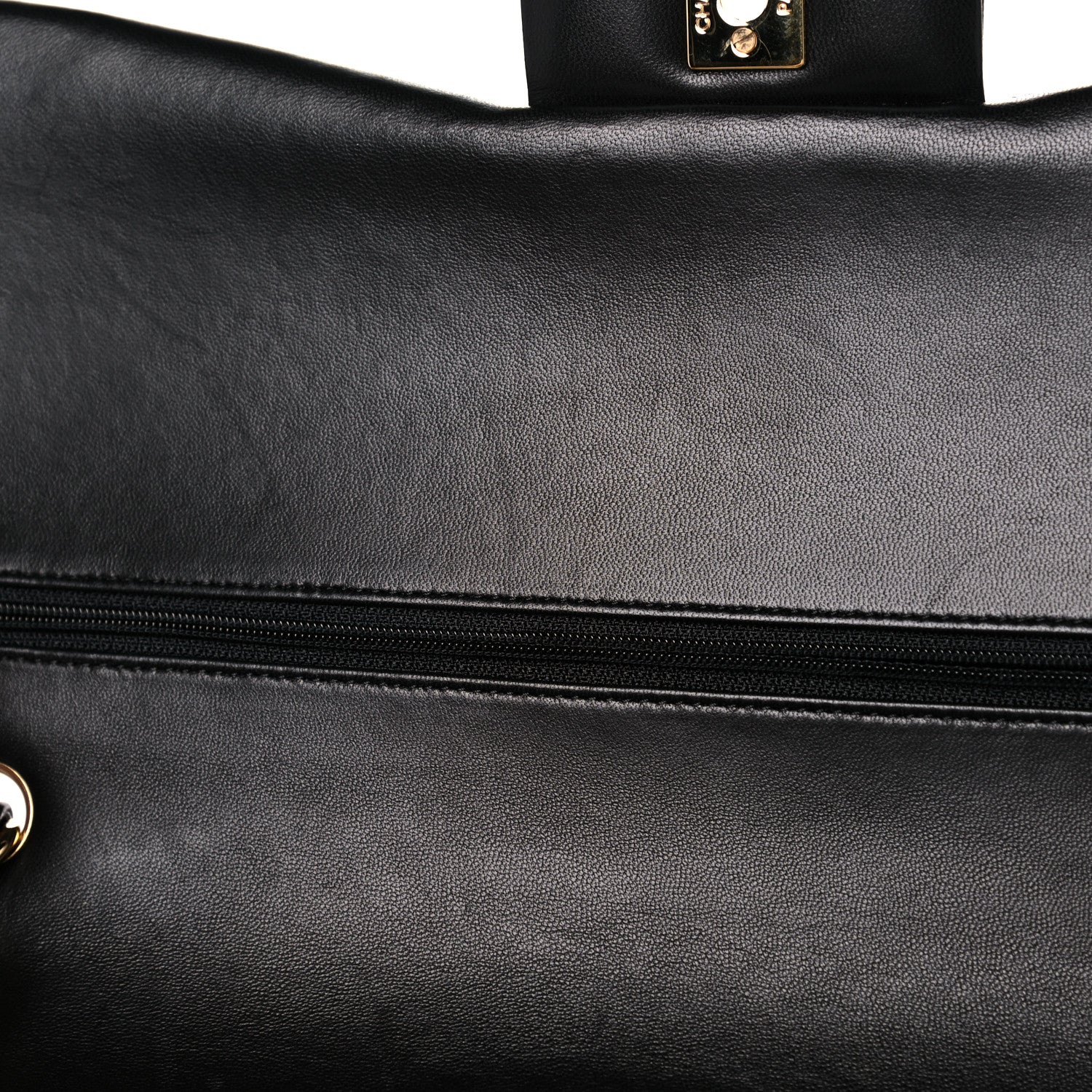 Chanel Lambskin Quilted Jumbo Double Flap Black 17 of 20