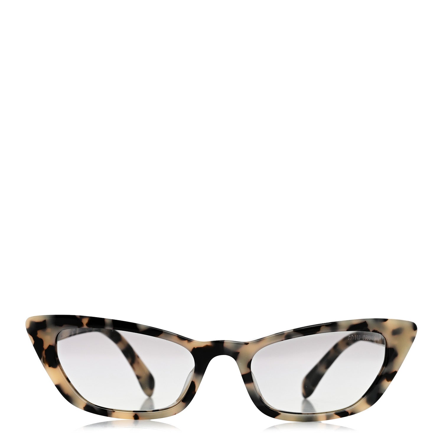 Miu Miu Acetate Cat Eye Sunglasses SMU 10U-A Tortoise Grey 2 of 7