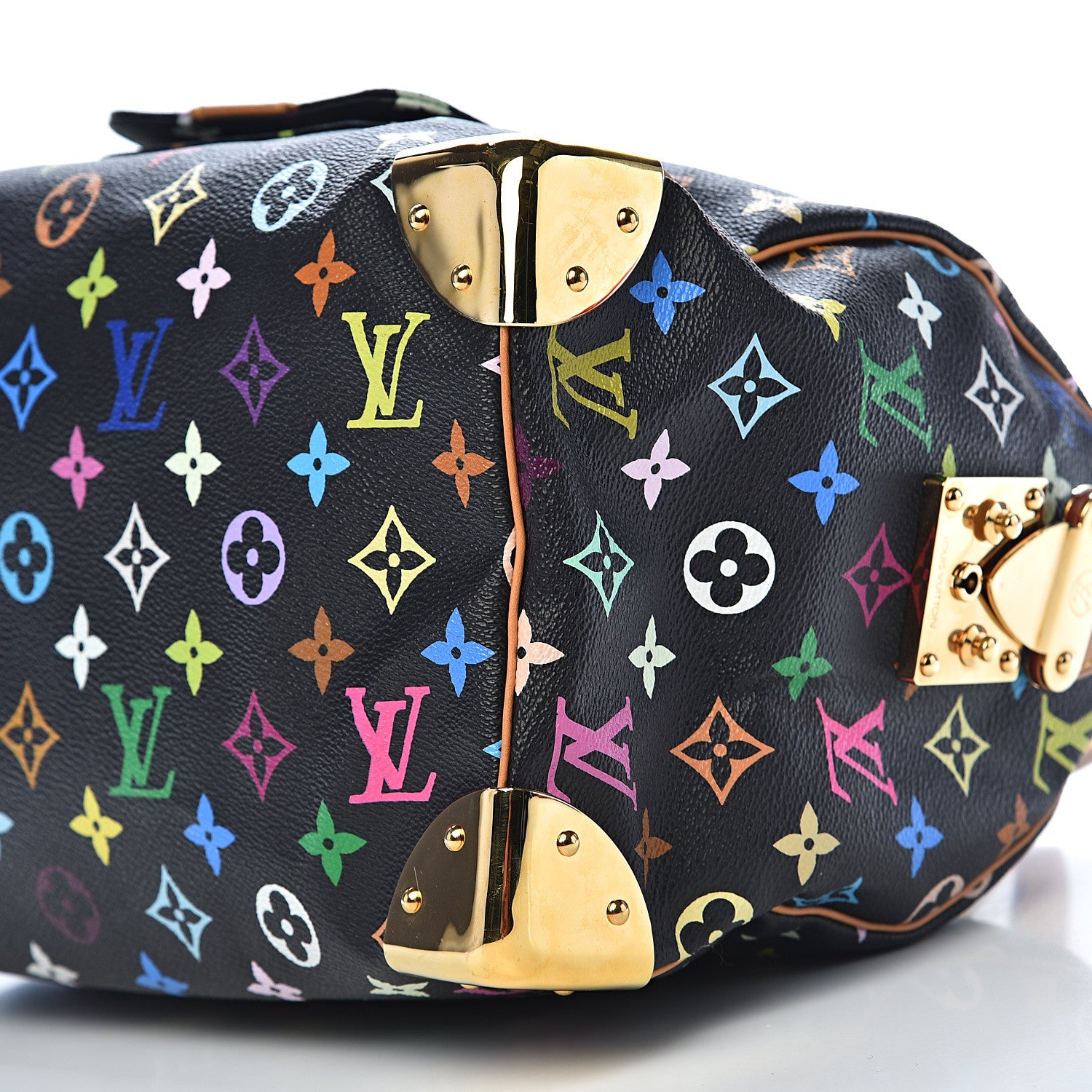 Louis Vuitton Monogram Multicolor Speedy 30 Black 9 of 10