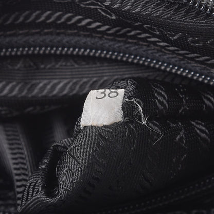 Prada Nylon Vela Messenger Bag Black 7 of 9