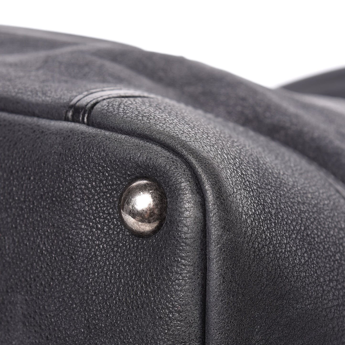 Washed Calfskin Tote Black