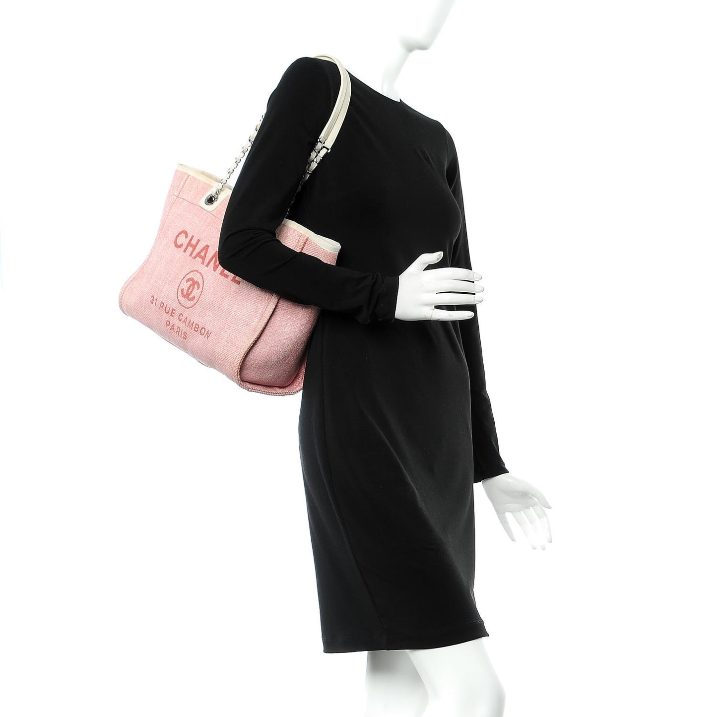 Canvas Small Deauville Tote Pink