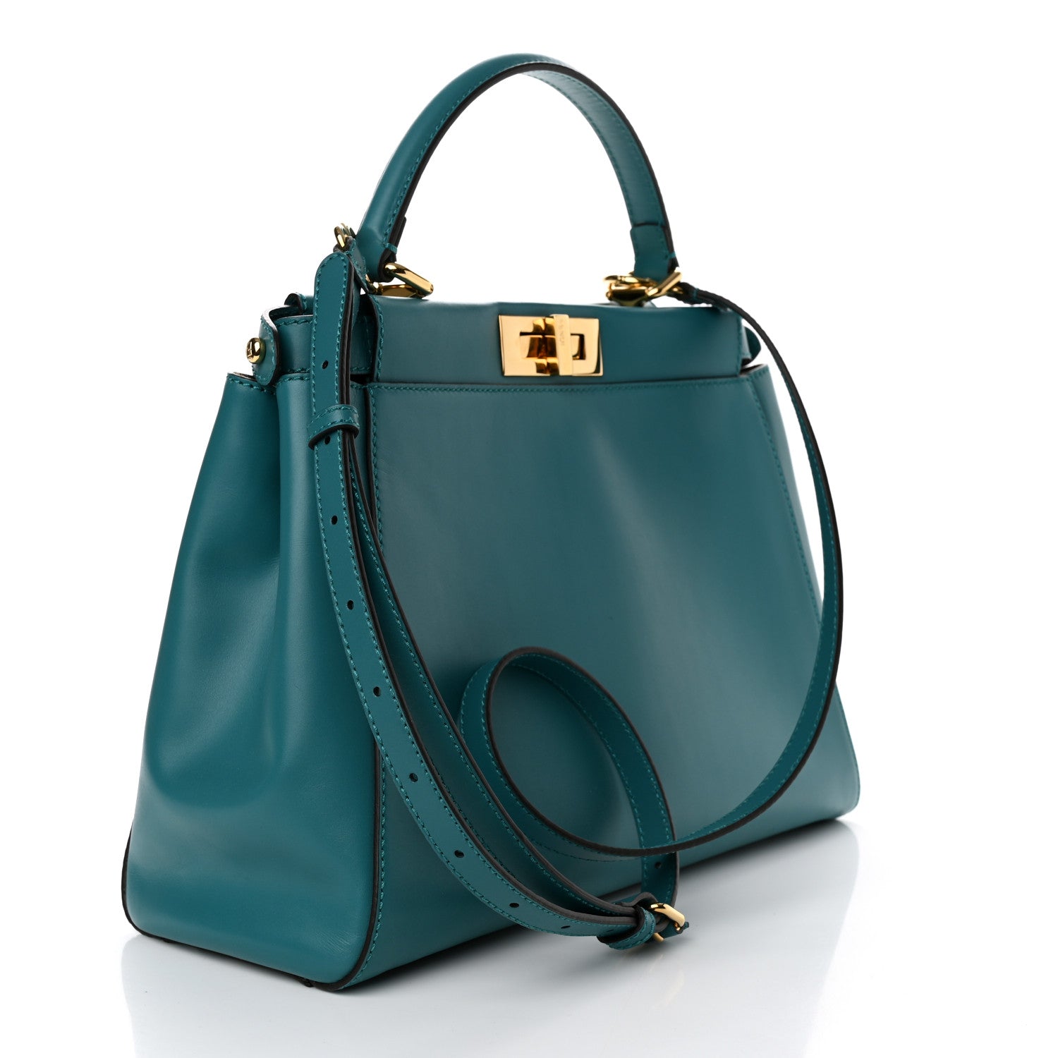 Fendi Vitello Morgan Fabric Jacquard Pequin Medium Peekaboo Iconic Satchel Lago Tobacco Black 3 of 13