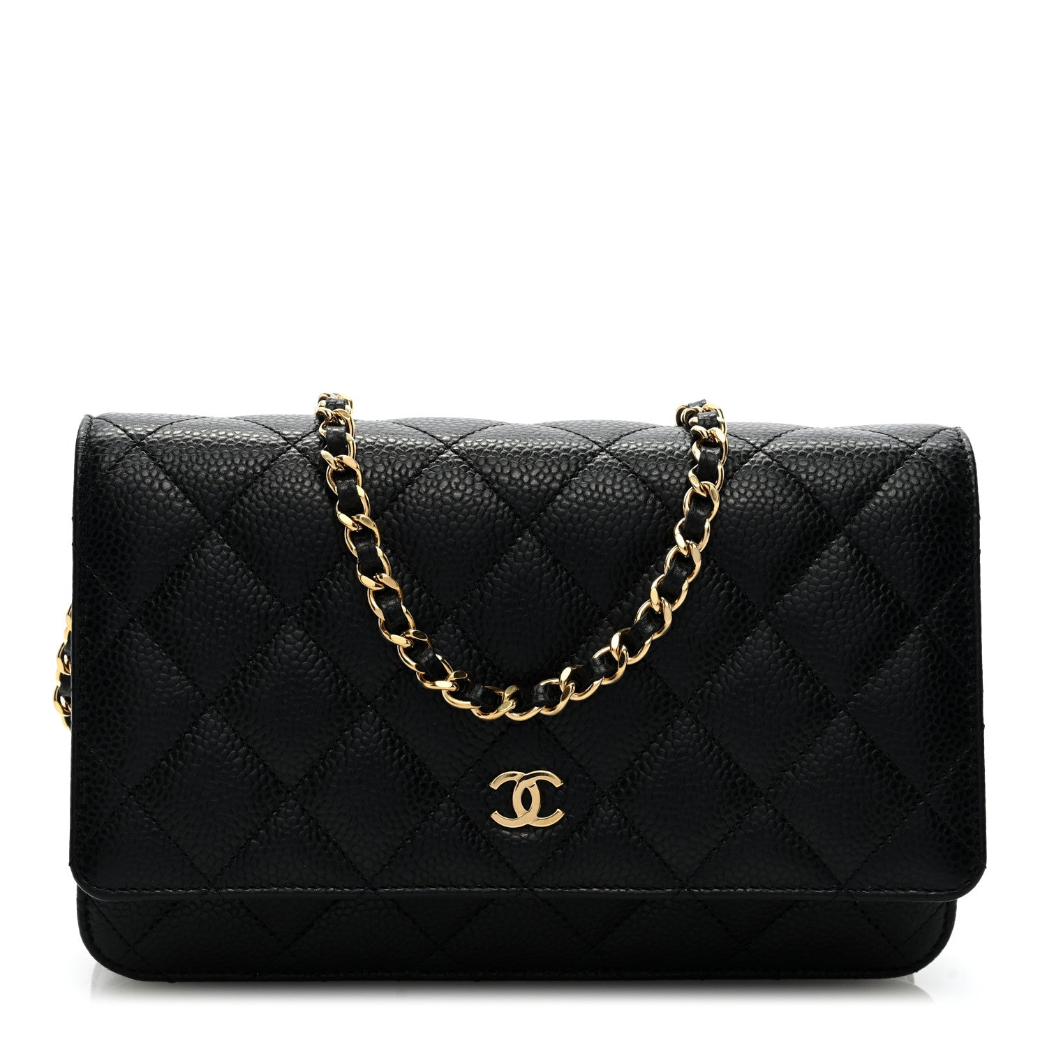 Chanel Caviar Quilted Wallet on Chain WOC Black 1 of 9