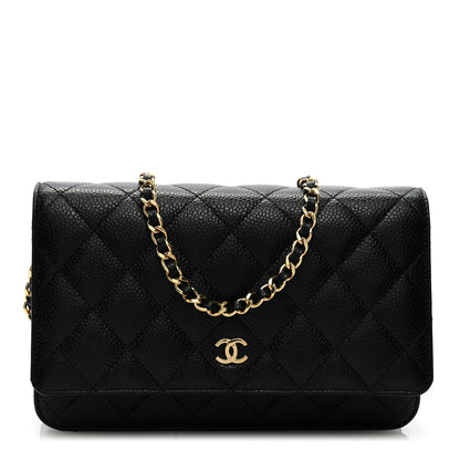 Chanel Caviar Quilted Wallet on Chain WOC Black 1 of 9