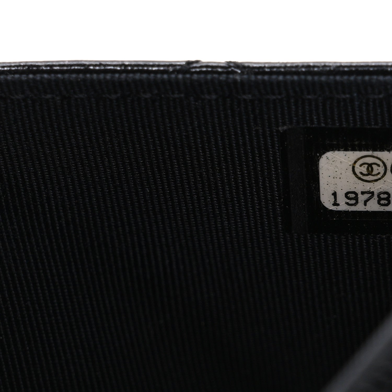 Chanel Glazed Aged Calfskin Reissue Wallet On Chain WOC So Black 8 of 11