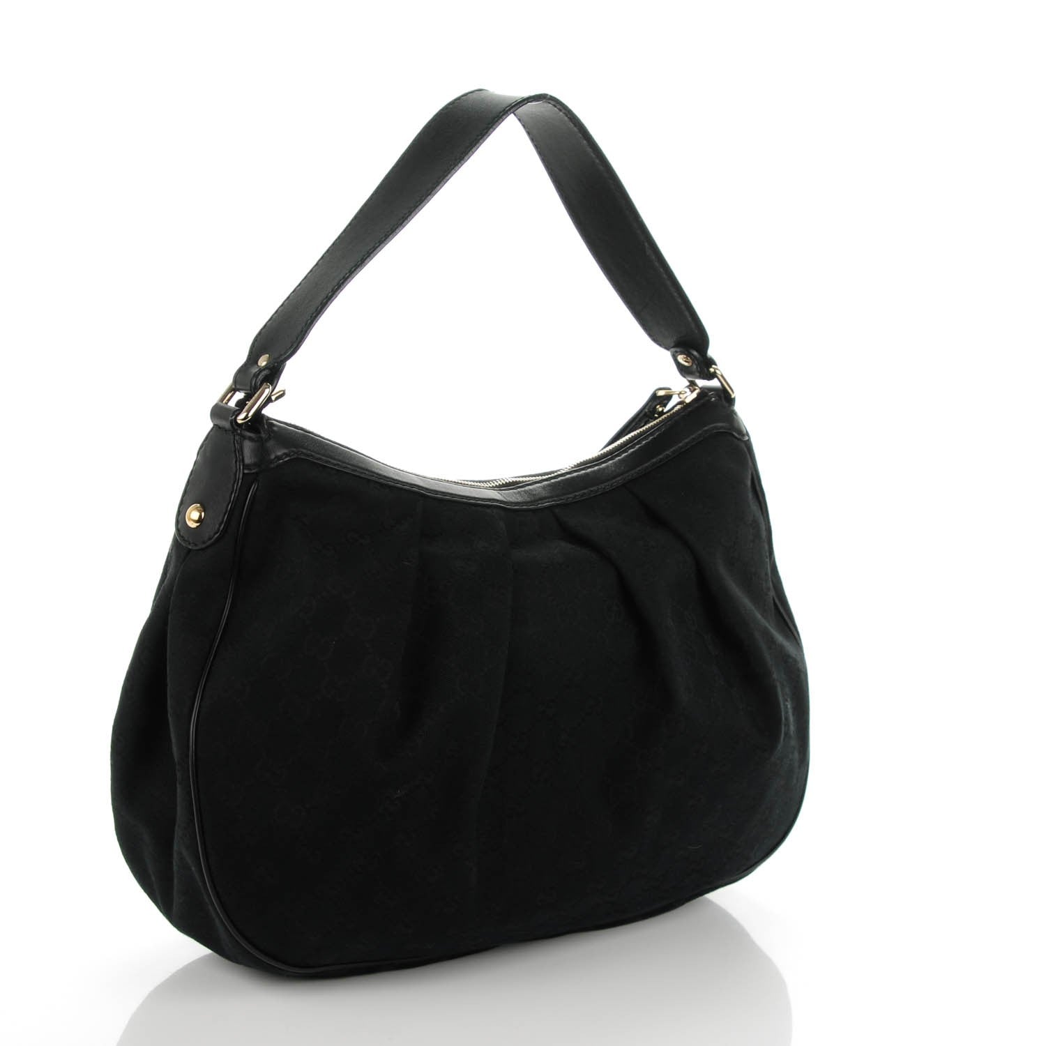 Gucci Monogram Medium Sukey Hobo Black 3 of 7